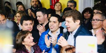 Gustavo Melella festejos