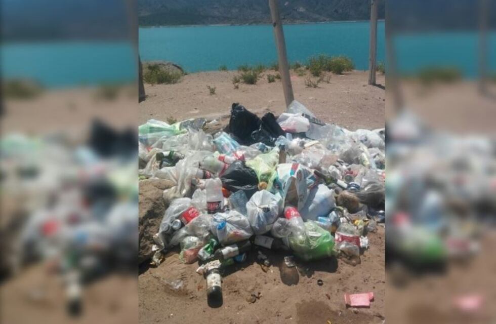 Recolectaron 1.000 kilos de residuos del Perilago de Potrerillos