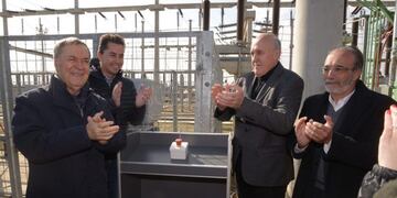 Inauguración de obra por parte de Schiaretti\u002E