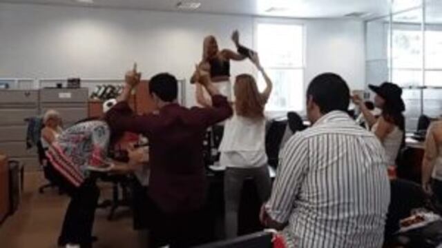 Funcionaria bailando ex Esma