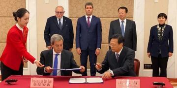 El ministro de Hacienda sanjuanino junto a autoridades de la provincia Shandong\u002E