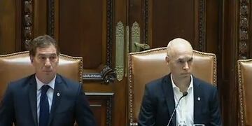 Horacio Rodríguez Larreta, jefe de Gobierno porteño, en la apertura de sesiones de la Legislatura\u002E