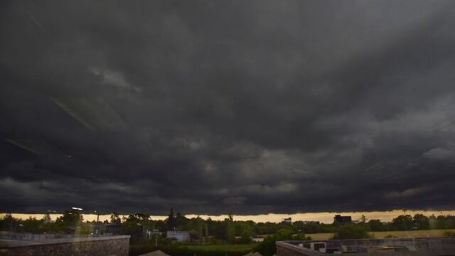 El cielo con nubes amenazantes en Córdoba