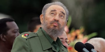 Fidel Castro en 2006, durante un discurso en la Plaza de la Patria, Bayamo, provincia de Granma\u002E (AFP)