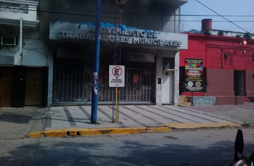 Se incendió el local partidario del Sindicato de Empleados Municipales