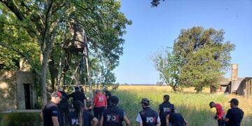 La Policía de Investigaciones (PDI) acudió al lugar para inspeccionar el sitio del hallazgo\u002E