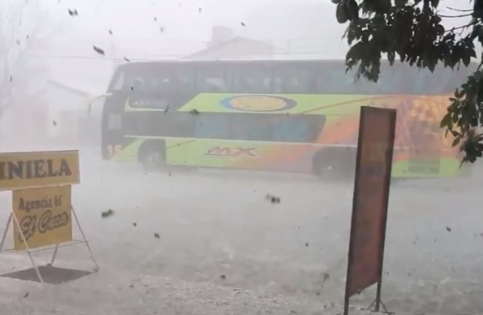San Rafael fue azotada por una fuerte tormenta de granizo