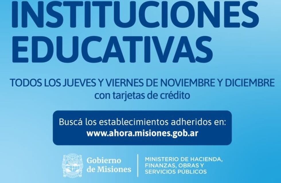 Recuerdan que siguen en vigencia los programas Ahora Turismo y Ahora Estudiantes