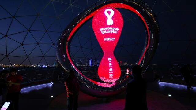 El logo de la Copa del Mundo en Qatar. Foto: AP.