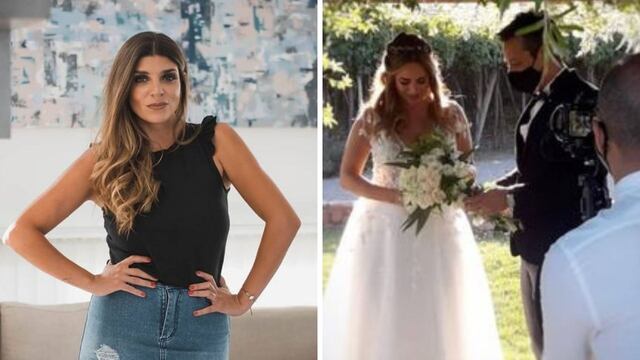 Ornella Ferrara la periodista mendocina que cubrió el casamiento de Belén Francese.