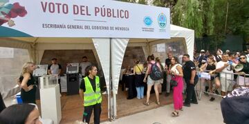 Polémico voto electrónico en la Fiesta de la Vendimia.