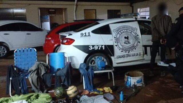 Un detenido y varios elementos robados recuperados en Oberá.
