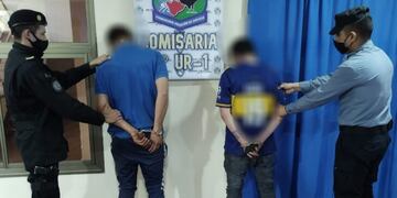 Los hombres fueron detenidos en el barrio Parque Adam.