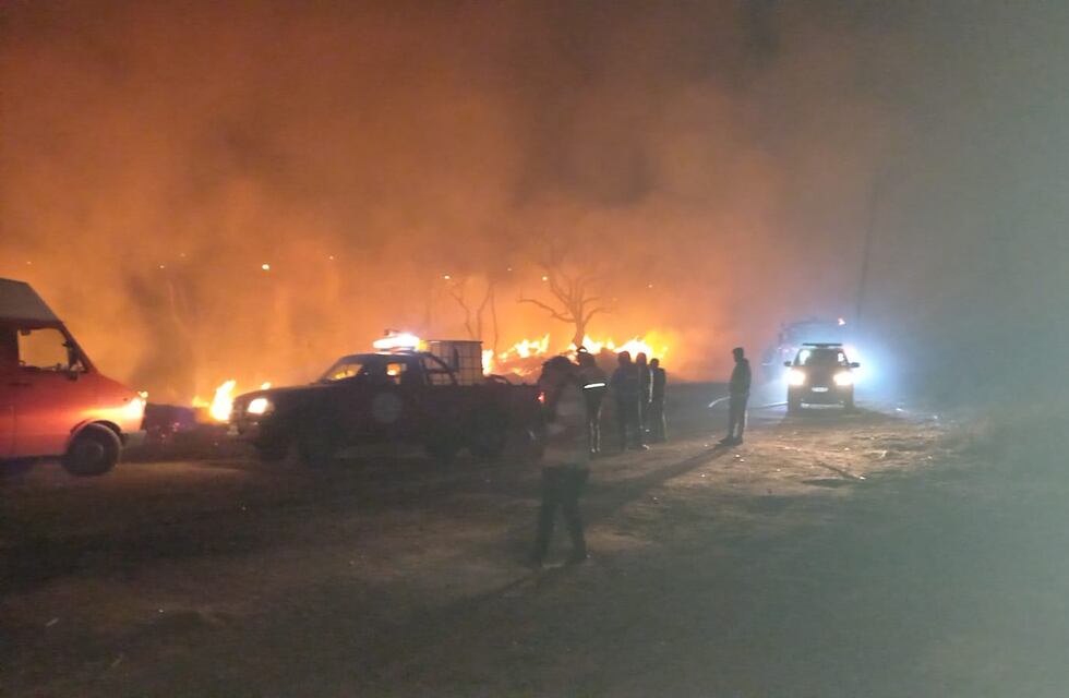 Un foco de incendio se desató en Santa Cruz del Lago