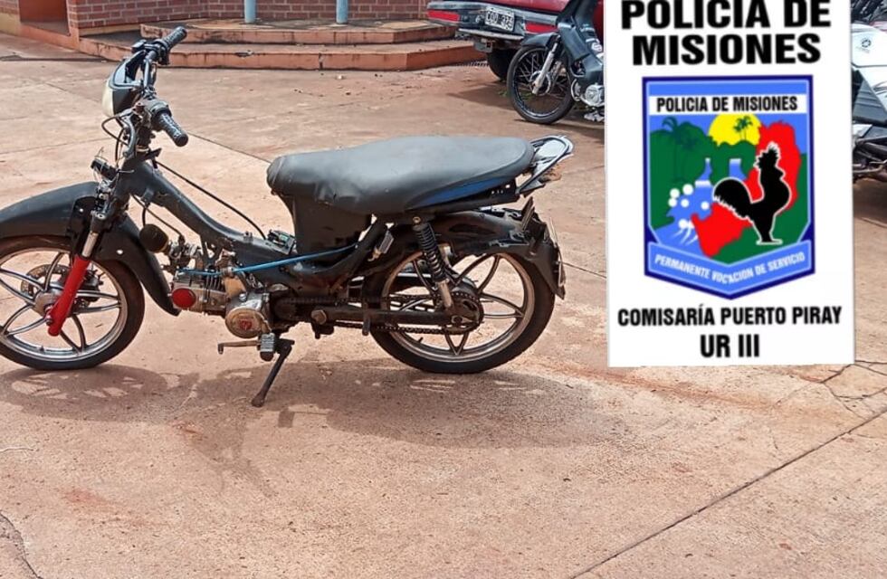 Secuestran una motocicleta adulterada en Puerto Piray