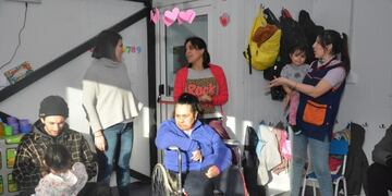 El taller textil del CAAD visitó el Centro de Infancias de Ushuaia