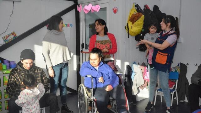 El taller textil del CAAD visitó el Centro de Infancias de Ushuaia