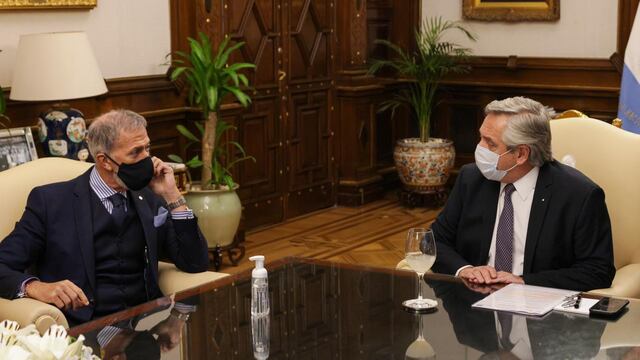 El presidente Alberto Fernández recibió esta tarde en su despacho de la Casa Rosada a las máximas autoridades de la Delegación de Asociaciones Israelitas Argentinas (DAIA), encabezadas por su titular, Jorge Knoblovits.