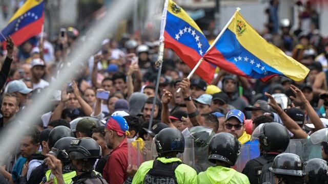 Protestas en Venezuela.
