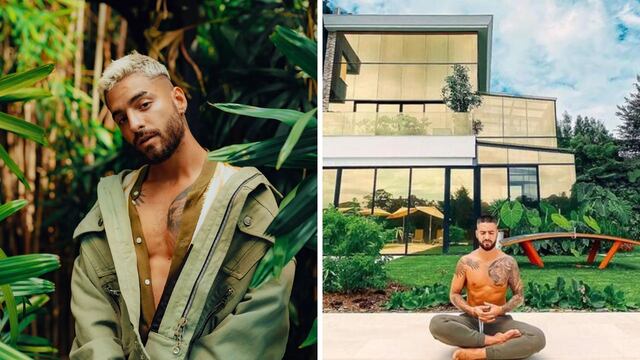 Vista panorámica, una extraña escultura y la remera que Messi le regaló: así es la lujosa mansión de Maluma en Medellín.