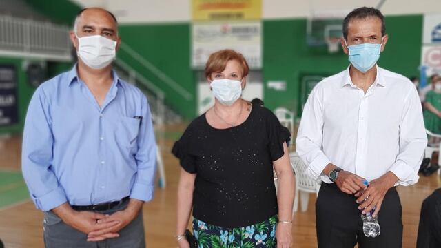 Raúl Rodríguez, Liliana García y Hugo Schamber (Concejales Bien Común)