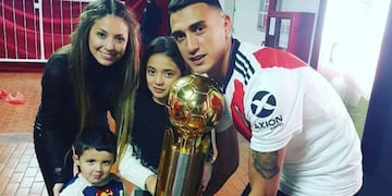 Magui Olave y el lado musical de su esposo, Matías Suárez, crack de River (La Voz archivo).