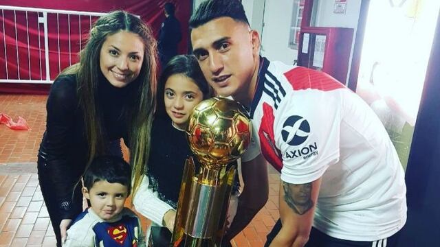 Magui Olave y el lado musical de su esposo, Matías Suárez, crack de River (La Voz archivo).