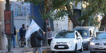 Manifestación en contra de la cuarentena\u002E Gentileza: El Sol\u002E