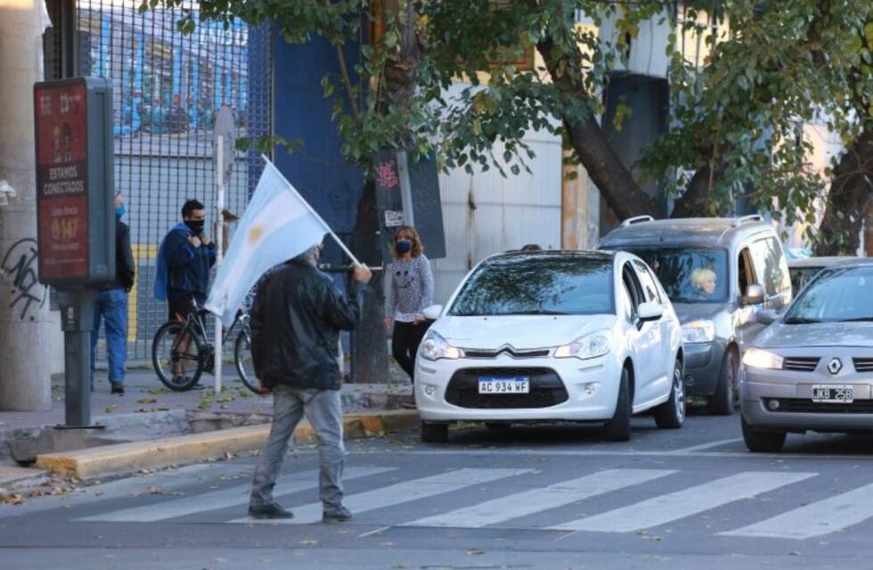 Manifestación en contra de la cuarentena