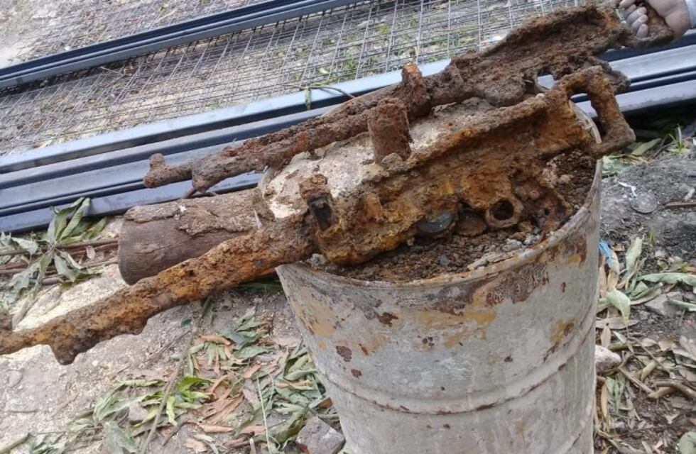 Encuentran armas de guerra del siglo pasado en la ciudad de Formosa
