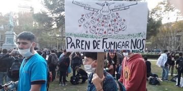 Masiva marcha de barbijos contra el uso de agrotóxicos