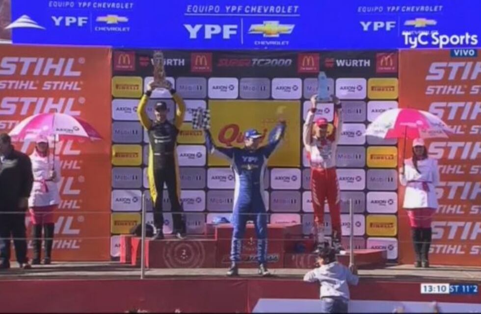 Canapino obtuvo el triunfo en la segunda carrera del Súper TC2000 en Rosario