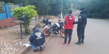 Motociclista detenido en Oberá