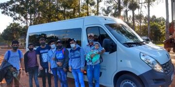 Los trabajadores arribaron pasado el mediodía a Andresito\u002E