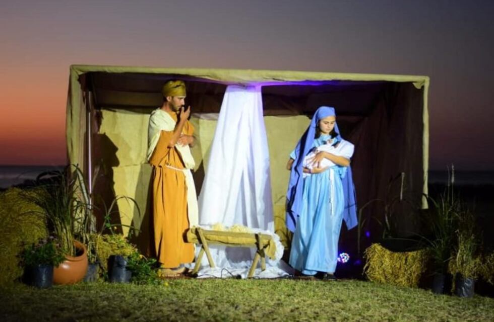 Pesebre Viviente en el barrio Laura de Punta Alta