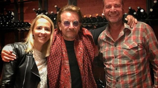 Bono estuvo en Mendoza tomando vinos