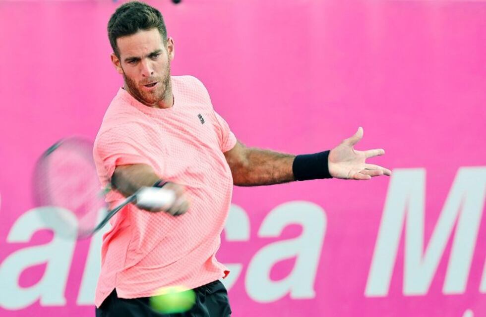 Del Potro entrena con la música de Sebastián