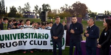 Inauguraron una cancha de rugby en el hipódromo de Mendoza