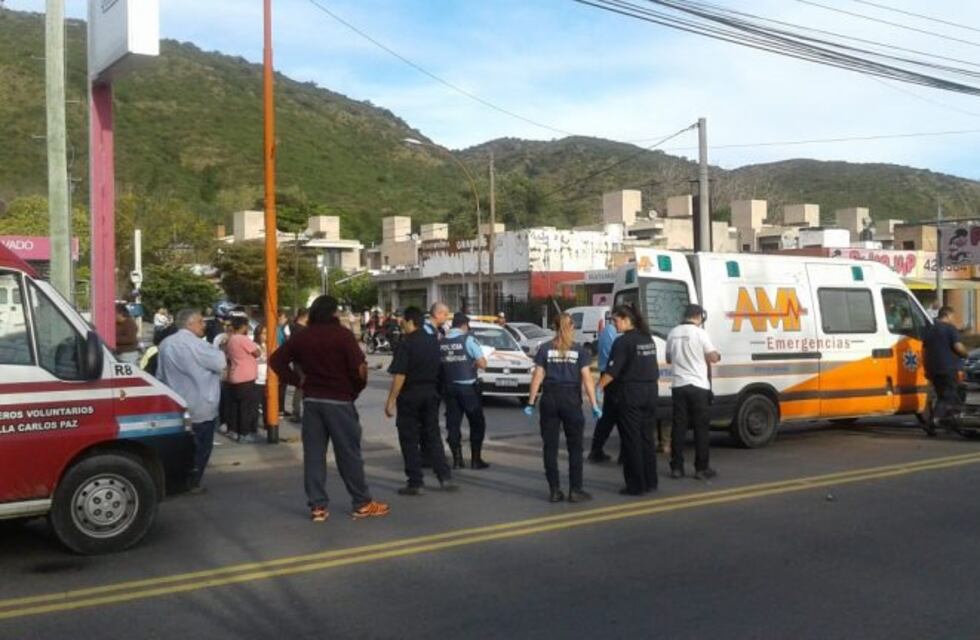 Otro accidentado en moto en Carlos Paz