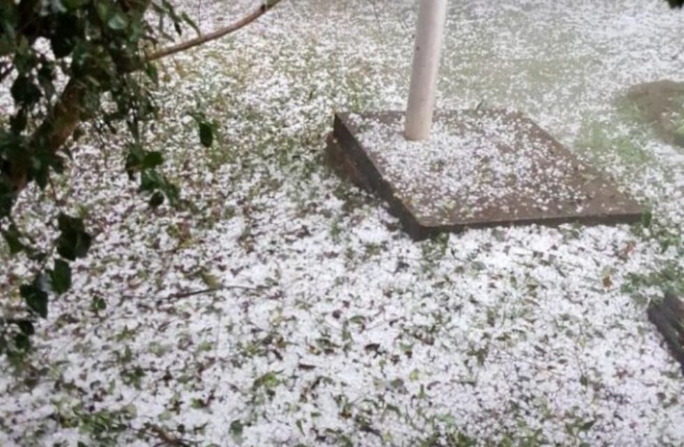 Lluvia y granizo en el norte de Misiones