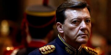 FILE PHOTO: Argentina's Army Chief General Cesar Milani attends the traditional Te Deum at the Buenos Aires Metropolitan Cathedral to commemorate the 204th anniversary of the May Revolution, in Buenos Aires, Argentina May 25, 2014. REUTERS/Marcos Brindicc