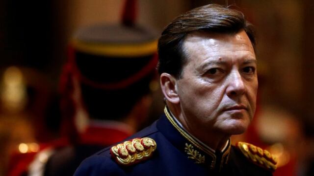 FILE PHOTO: Argentina's Army Chief General Cesar Milani attends the traditional Te Deum at the Buenos Aires Metropolitan Cathedral to commemorate the 204th anniversary of the May Revolution, in Buenos Aires, Argentina May 25, 2014. REUTERS/Marcos Brindicc