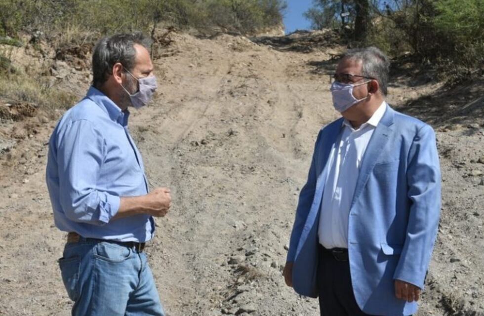 El gobernador Jalil recorrió la reapertura del camino a la Quebrada de San Lorenzo y el nuevo dique La Florida