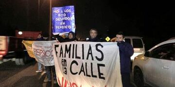 Corte parcial de la Panamericana por los trabajadores despedidos de PepsiCo\u002E