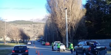 controles viales en Esquel