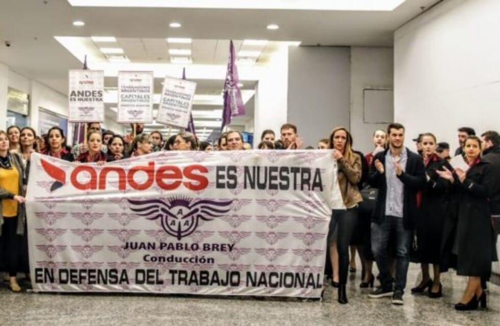 Los aeronavegantes protestaron en Aeroparque