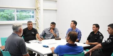 Reunión de por la seguridad en la zona industrial (Prensa Municipalidad de Rafaela)