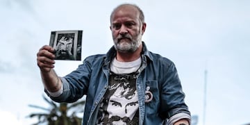 Sergio Maldonado, brother of deceased activist Santiago Maldonado, participates in the \