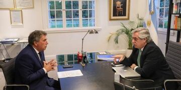 El titular del Enacom con Alberto Fernández\u002E