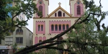 Posadas sufrió una fuerte tormenta que abatió árboles y postes de luz este martes 18 de febrero\u002E (El Territorio)